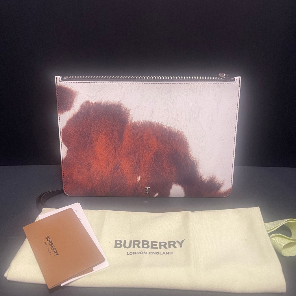 Nwt Burberry Animal Print Wristlet